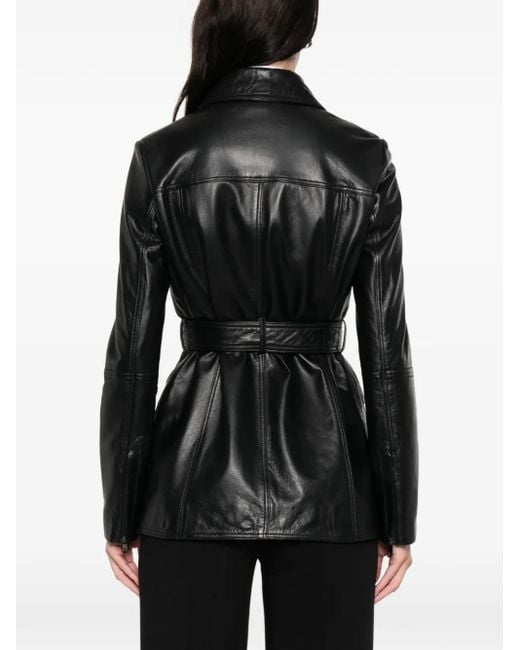 Abrigo Sedile de piel Marella de color Black