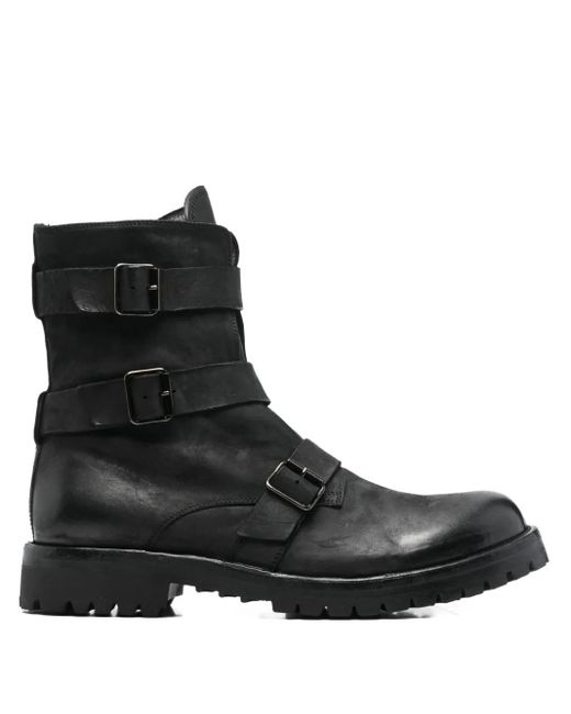 Officine Creative Black Bottines Ikonic 014 35 Mm À Boucle for men
