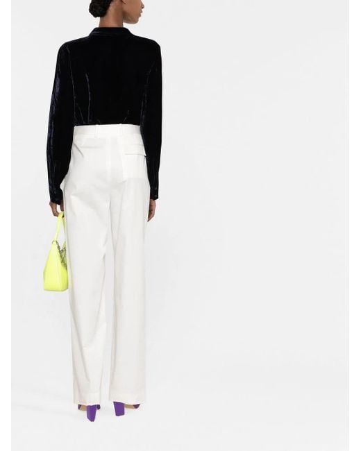 Tom Ford Black Velvet-effect Long-sleeve Shirt
