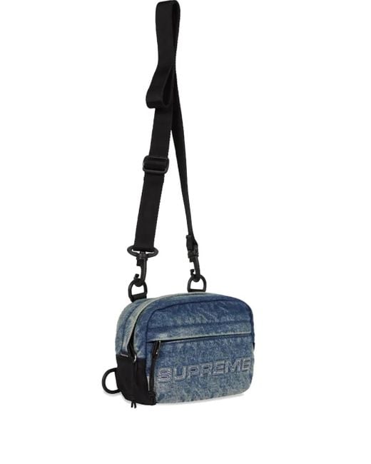 Supreme Mini Denim Messenger Bag in Blue for Men | Lyst UK