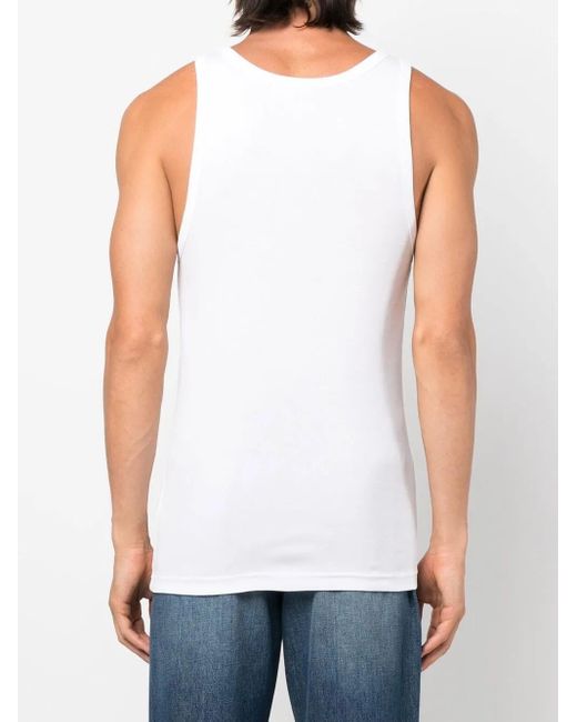 Polo Ralph Lauren White Cotton Tank Top (Pack Of Two) for men