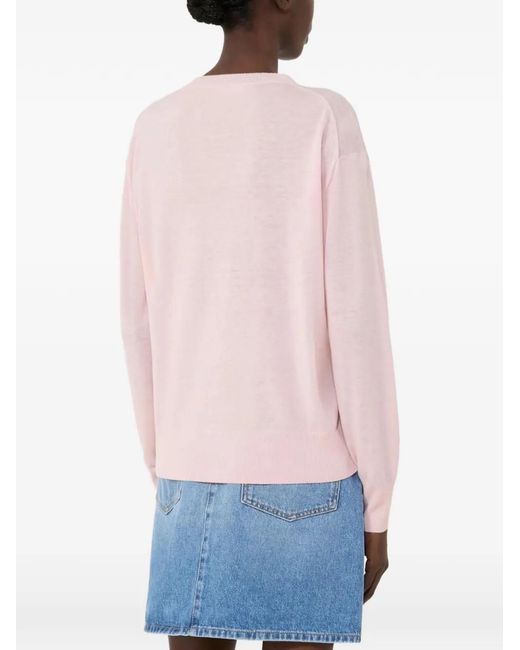 Weekend by Maxmara Pink Wkdvento Crew-Neck Sweater