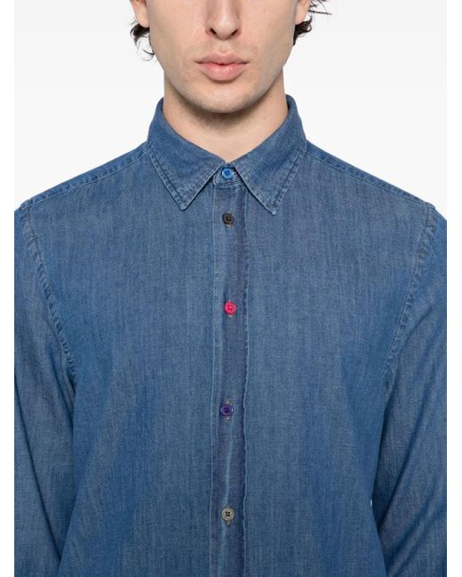 Paul Smith Denim Overhemd in het Blue voor heren