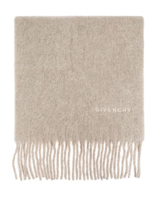 Sciarpa Con Frange di Givenchy in Natural