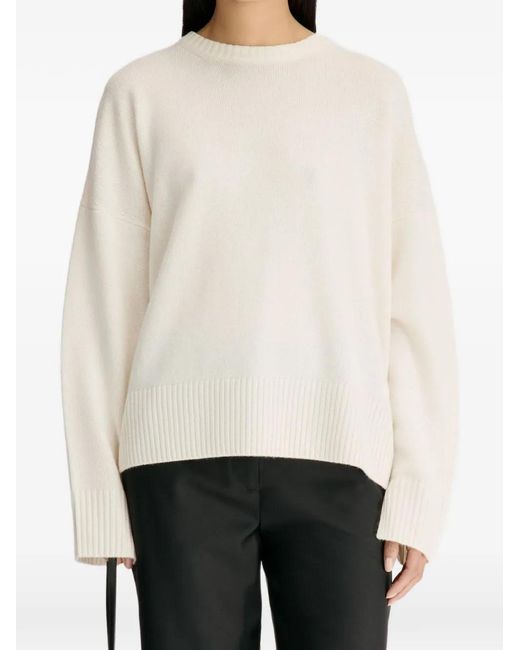 Loulou de Saison White Anton Cashmere Sweater