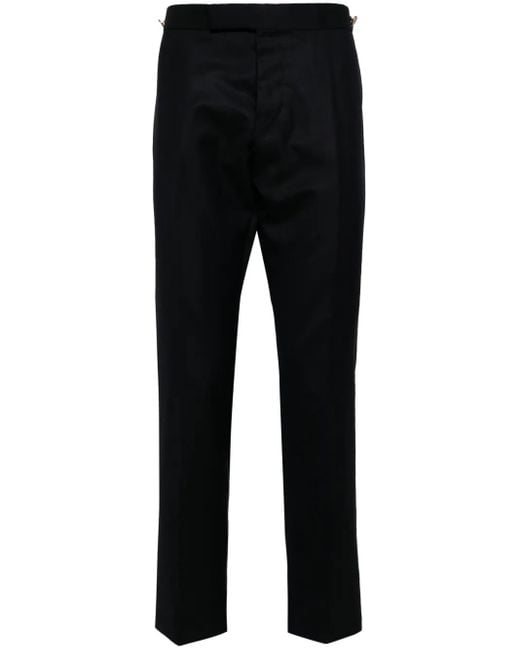 Thom Browne Super 120's Twill Low-Waist Broek in het Blue voor heren