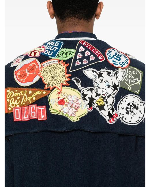 KENZO Blue Appliqué Jacket for men