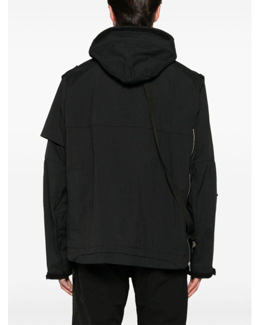 Acronym Black Encapsulated Interops Hooded Jacket for men