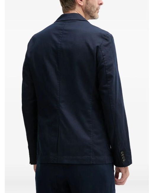 Benetton Blue Buttoned Pocket Suit Jacket for men