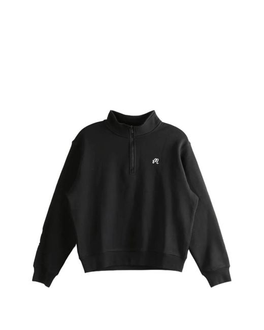 Malbon Golf Black Zip Sweatshirt