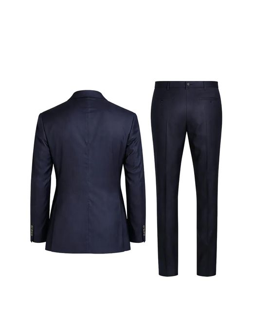 Tombolini Blue Pinstripe-Pattern Single-Breasted Suit for men