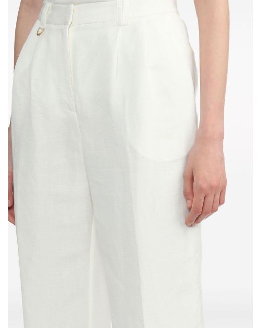 Aje. White Portray Tailored Trousers
