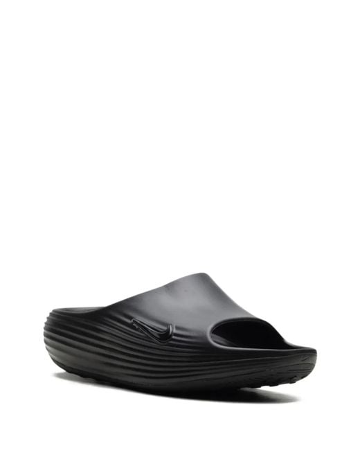 Nike Black Reactx Rejuven8 "Triple" Slides for men