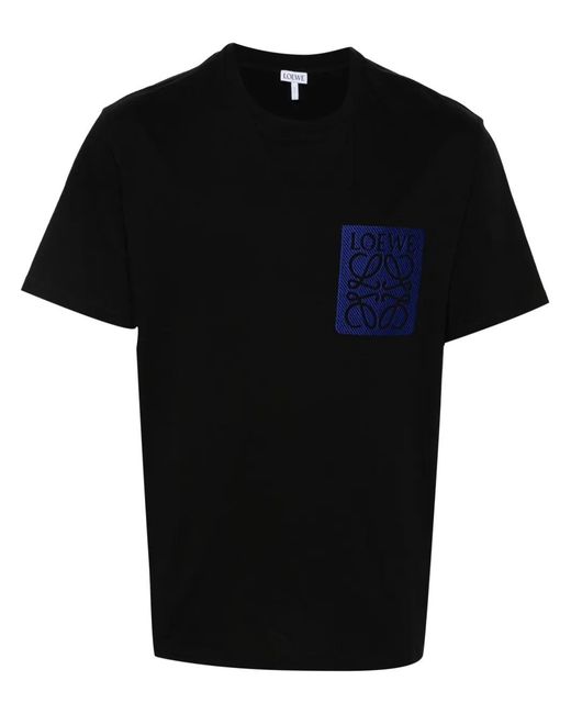Loewe Black Logo Cotton T-shirt for men