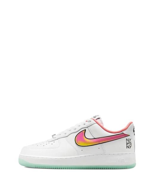 Nike Sneakers Met Iriserend Logo in het White voor heren