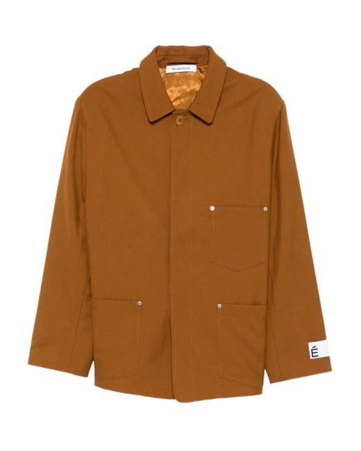 Etudes Studio Jack Met Opgestikte Zak in het Brown