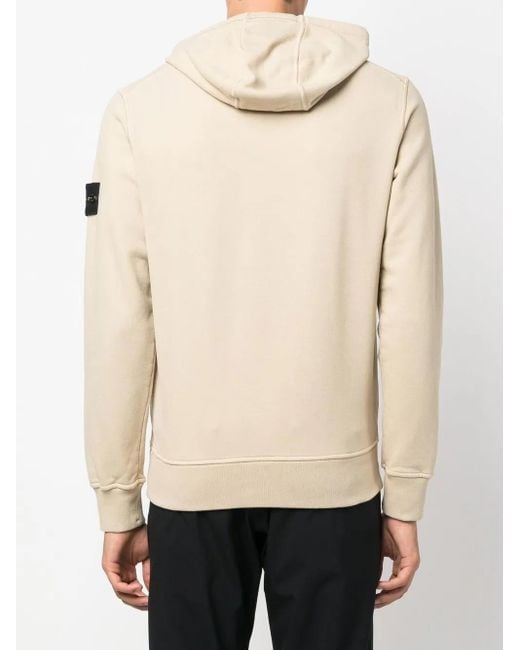 Stone Island Natural Compass Patch Hoodie for men