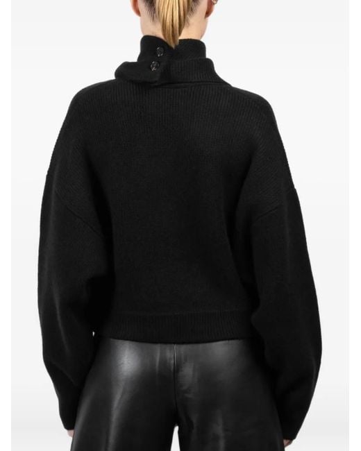 LeKasha Black Cardigan mit V-Ausschnitt