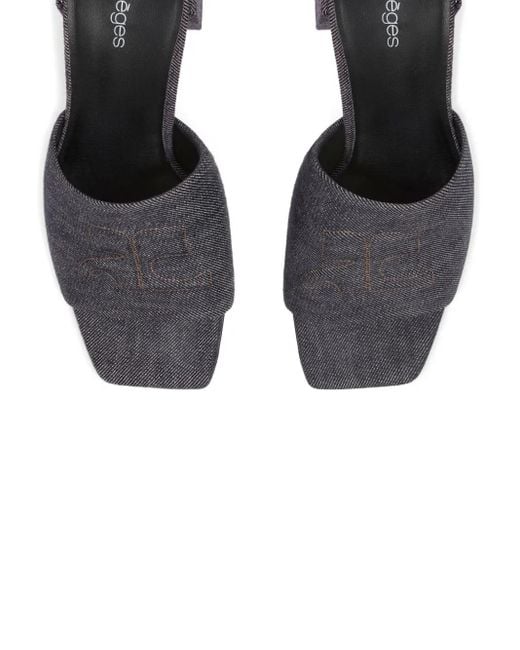 Courreges Gray Sandals