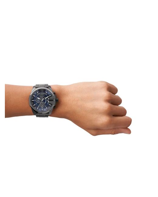 DIESEL Blue Dz4329 Mega Chief 51Mm Watch for men
