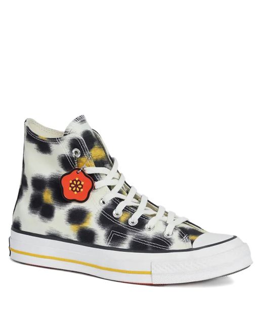 KENZO White X Converse Chuck 70 High-Top Sneakers