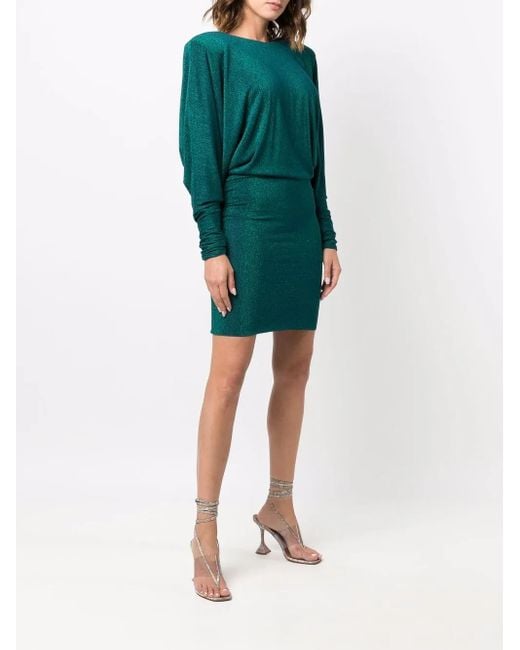 Alexandre Vauthier Green Wide-shoulder Knitted Dress