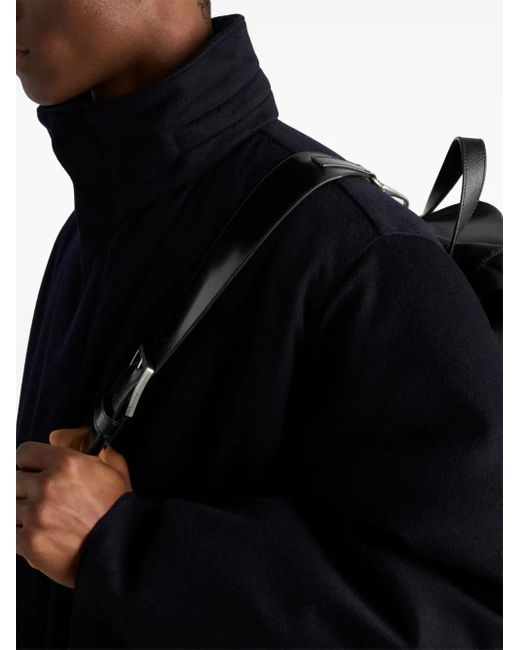 Prada Blue Down Jacket Clothing for men