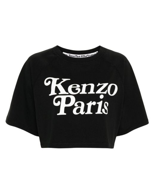 KENZO Black X Verdy T-Shirt mit Logo-Print