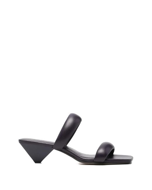 JVAM White Leather Sandals