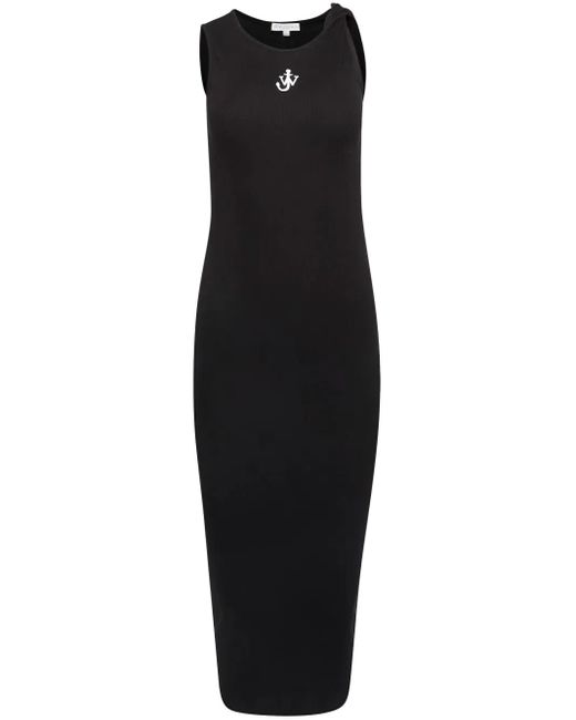 J.W. Anderson Black Mid-Length Cotton Dress