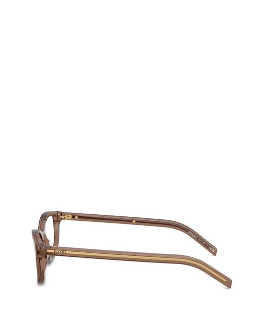 Prada Brown Lunettes De Vue À Monture Papillon