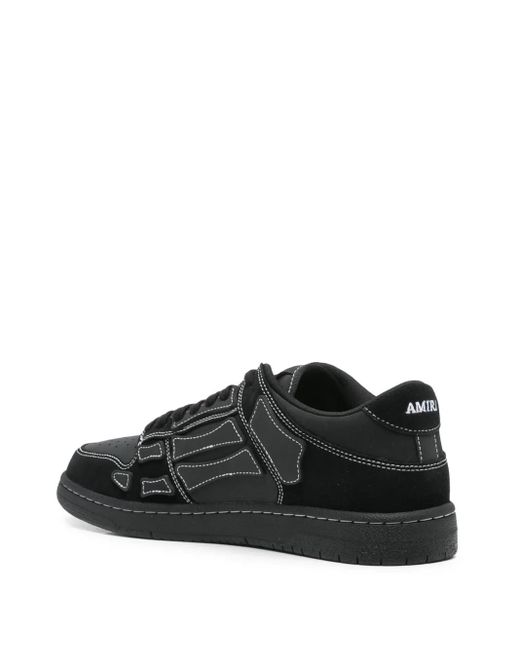 Amiri Black Skeleton Sneakers for men