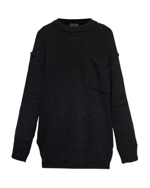 Maglione Con Taschino di Yohji Yamamoto in Black da Uomo