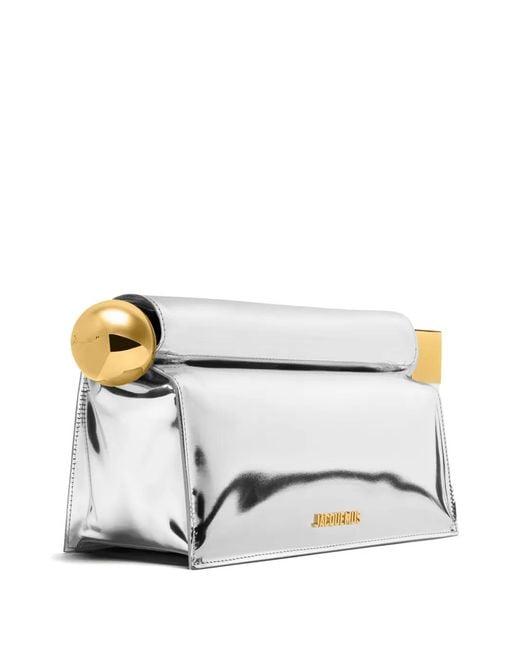 Jacquemus Natural Rond Carré Clutch Bag
