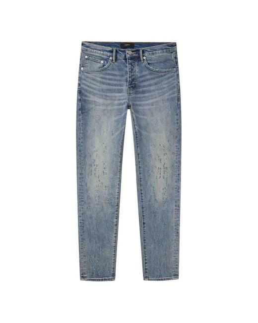 Purple Brand Blue P001 Weft Buckshot Jeans for men