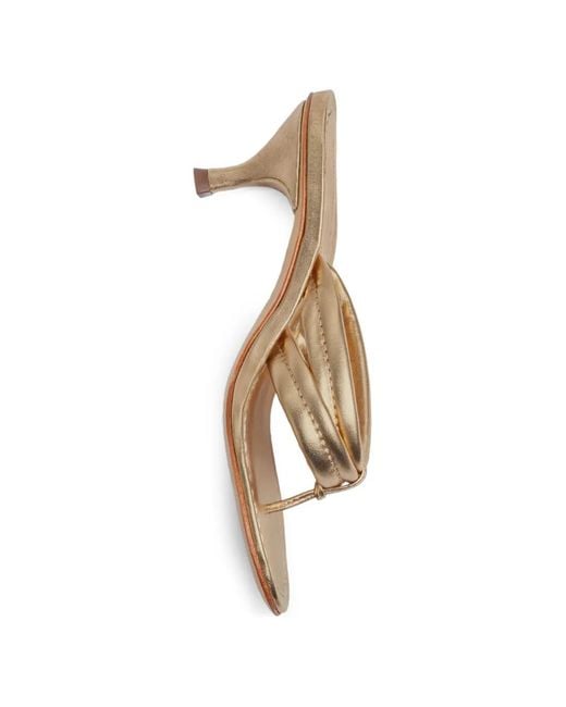 Bernardo Metallic Miami Padded Heeled Sandals