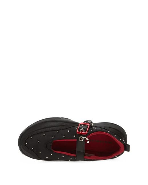 Nike Black Pointe Buckle-Strap Sneakers
