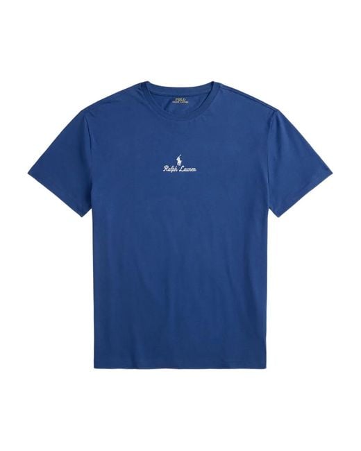 Polo Ralph Lauren Blue Logo Short-Sleeve T-Shirt for men