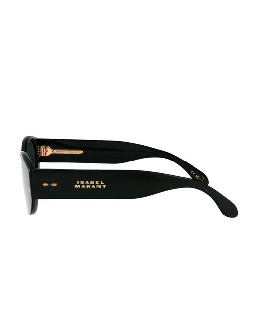 Isabel Marant Green Oval-Frame Sunglasses