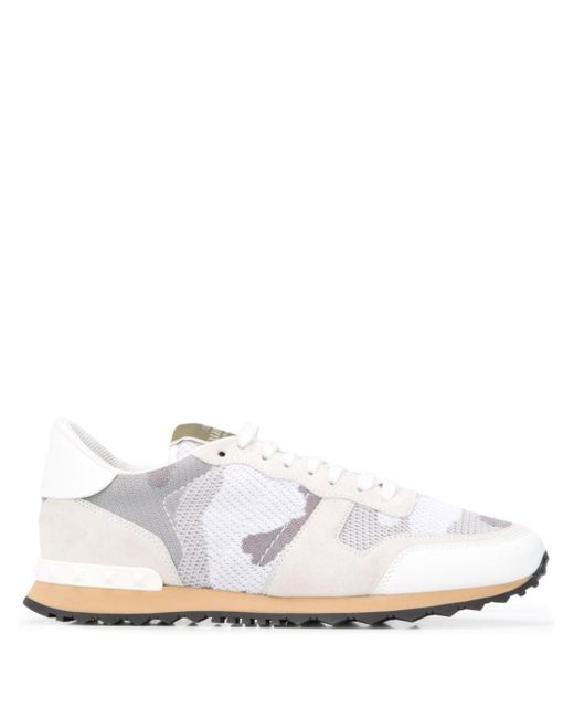 valentino mesh camouflage rockrunner trainers