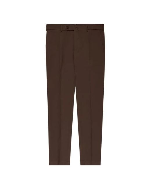 Slowear Brown Buttoned Trousers for men