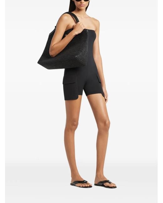 Courreges Black Slide Sandals