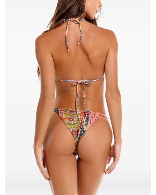 Top Bikini Lolita A Fiori di Agua Bendita in Multicolor