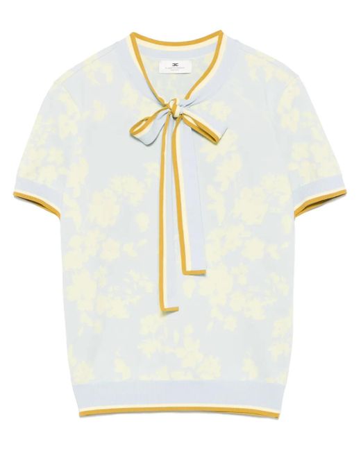 Elisabetta Franchi フローラル トップ White