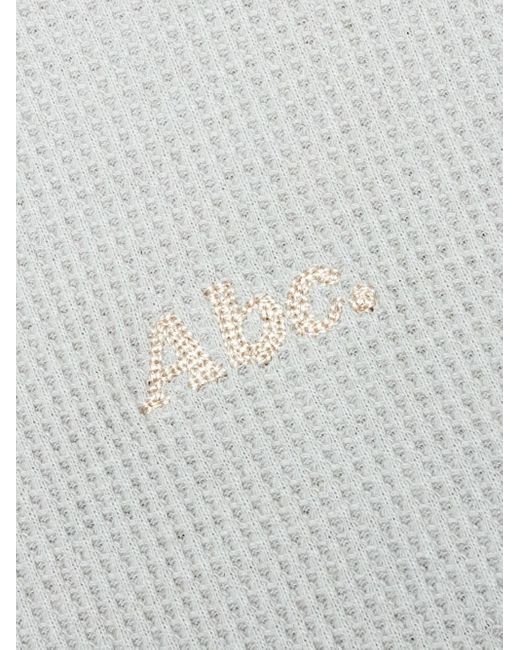 Advisory Board Crystals Sweater Met Ronde Hals En Wafeltextuur in het White voor heren