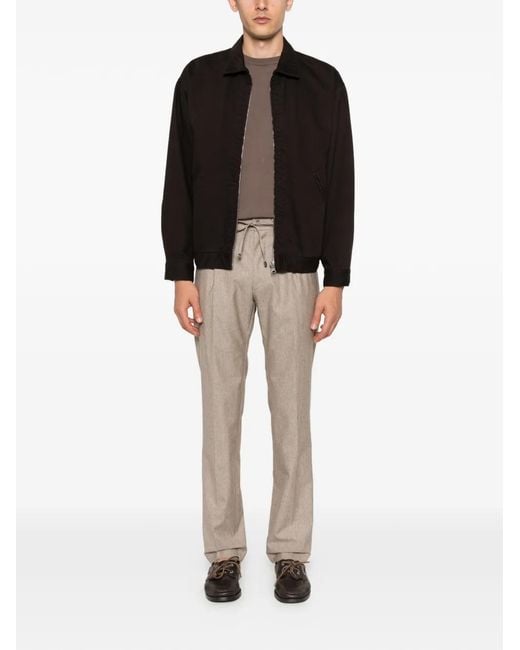 Berwich Natural Spiaggia Drawstring Trousers for men
