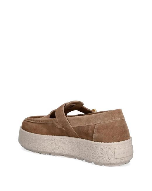 Marc O' Polo Brown Buckle-Fastening Platform Shoes
