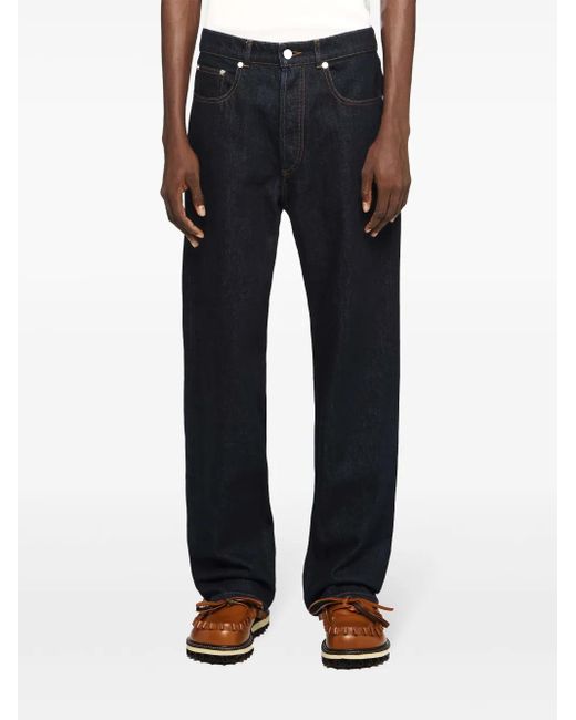 J.W. Anderson Blue Straight-Leg Jeans for men