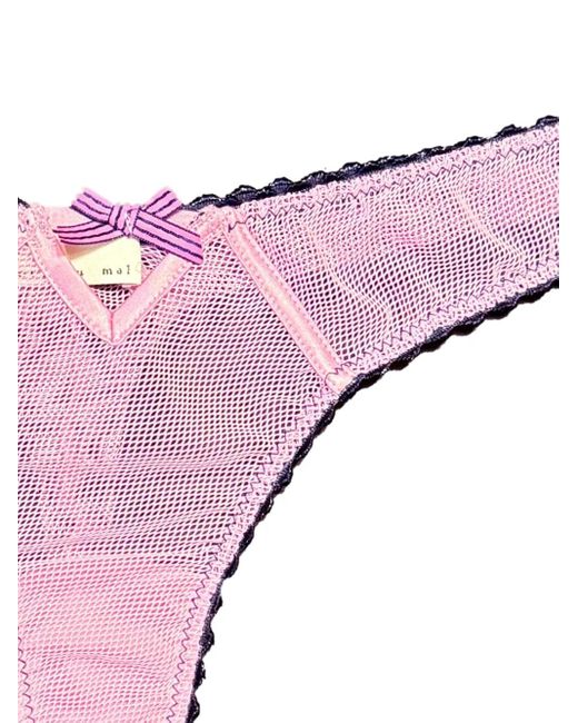 Fleur du Mal Purple Sabrina Thong