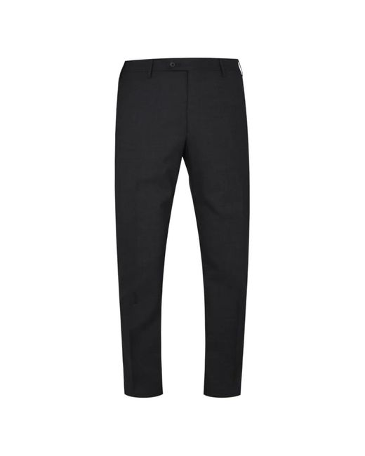Corneliani Black Single-Breasted Virgin-Wool Suit for men